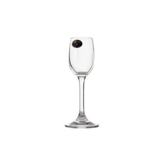 SYLVIA - Set 6 pahare sticla cristalina lichior 65 ml
