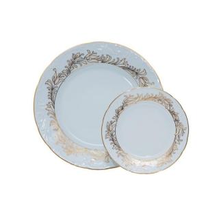 TULIP decor Aur -  Serviciu de tort portelan Bohemia- 6 persoane (7 piese) ()
