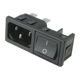 Comutator bipolar cu conector tata pentru panou 16 A