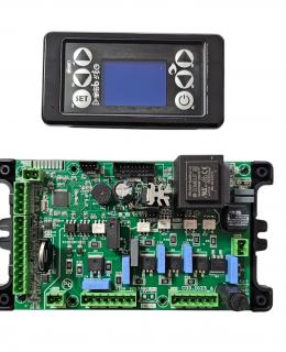 Kit complet automatizare seminee, cazane, centrale  pe peleti Micronova display LCD