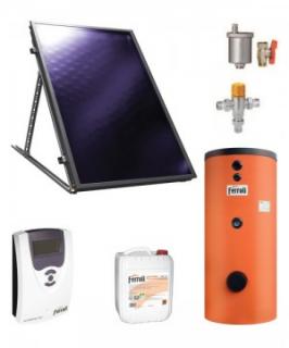 Pachet solar cu un panou solar plan FERROLI ECOTOP VHM 2.7 cu boiler ECOUNIT 150 2WB 150L, 150 litri