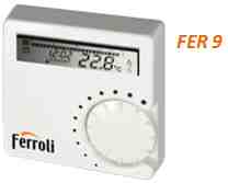 TERMOSTAT DIGITAL PROGRAMABIL CU FIR FERROLI FER 9 (HRT177WS)