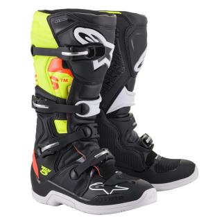 ALPINESTARS CIZME TECH 5 NEGRU ROSU GALBEN FLUO