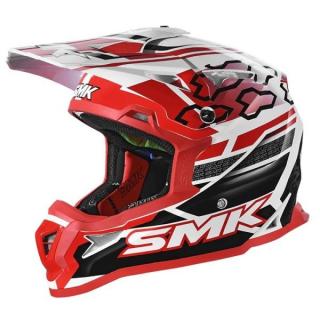 CASCA ENDURO SMK ALLTERRA TRIBOU ROSU NEGRU