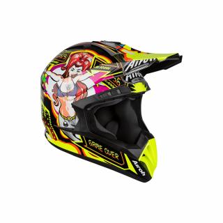 CASCA MOTOCROSS ENDURO AIROH SWITCH FLIPPER MULTICOLOR