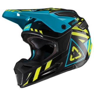 CASCA MOTOCROSS ENDURO LEATT GPX 5.5 NEGRU ALBASTRU VERDE