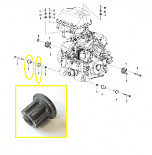 CFMOTO AFTERMARKET SUPORT MOTOR DREAPTA 7020-000120