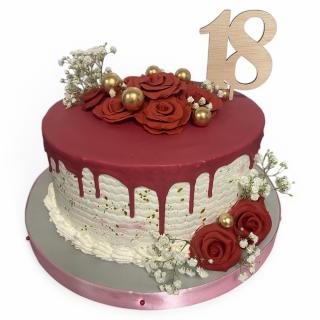Tort colorat floral