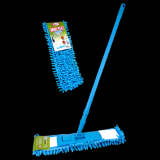 Mop plat Misavan Chenille, microfibra + maner telescopic 1-1.5m