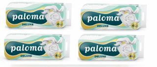 Pachet promo 4 seturi Hartie Igienica Paloma Deluxe Silk Extract 10 role, 4 straturi