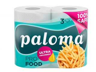 Prosoape hartie Paloma Super Care PRO FOOD XXL,3 straturi, 2 role