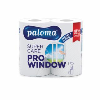 Prosoape hartie Paloma Super Care PRO WINDOW XXL, 2 role