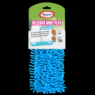 Rezerva mop plat Misavan Chenille, microfibra