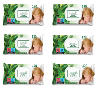 Servetele umede cu Aloe Vera si Menta 120 set
