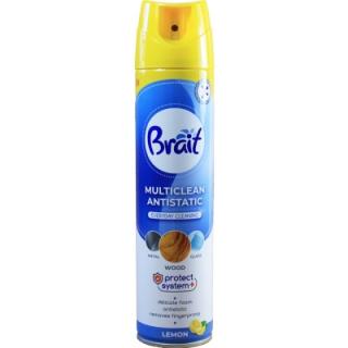 Spuma mobila Brait antistatic Multiclean Lemon, 350 ml