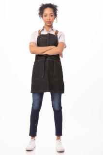 Sort scurt cu pieptar denim Berkeley