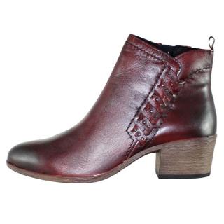 Botine Piele Naturala Dama Elegante - Bordo, Marco Tozzi - 2-25320-33-507-Bordeaux-Antic - Marimea 40