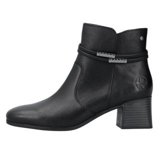 Botine Piele Naturala Dama - Negru, Rieker - Iarna - 70973-00-Negru - Marimea 39