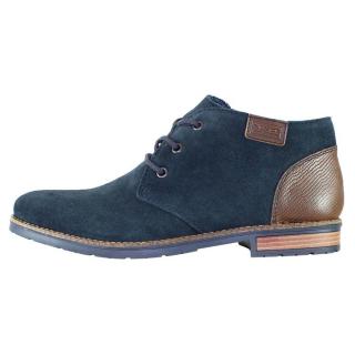 Ghete Piele Intoarsa Barbati - Bleumarin, Rieker - 14644-14-Blue-combination - Marimea 40