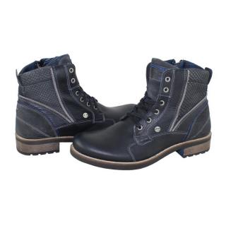 Ghete Piele Naturala Barbati - Bleumarin, S.Oliver - 5-15205-27-806-Dark-Navy - Marimea 40