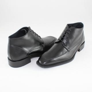 Ghete Piele Naturala Barbati - Negru, Marco Santini - 880052-Nero - Marimea 42