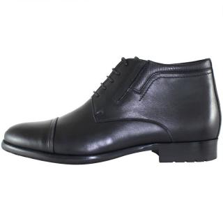 Ghete Piele Naturala Barbati - Negru, Saccio - FM37-335-1-Black - Marimea 39