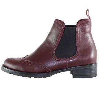 Ghete Piele Naturala Dama - Bordo, Elvis - Iarna - 432-4-Bordo - Marimea 38