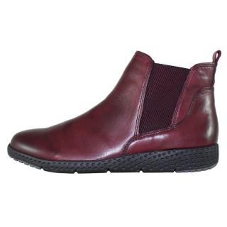 Ghete Piele Naturala Dama - Bordo, Marco Tozzi - Iarna - 2-25415-23-542-Bordeaux-Antic-comb - Marimea 37