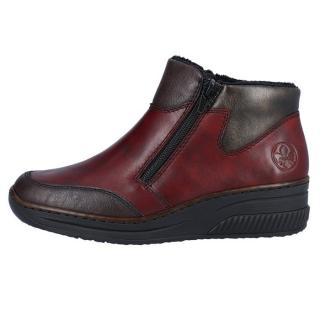 Ghete Piele Naturala Dama - Bordo, Maro, Rieker - Iarna - 48754-35-Bordo-Maro - Marimea 36