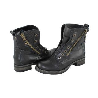 Ghete Piele Naturala Dama - Negru, Agressione - Iarna - BK2-V2-Negru - Marimea 40