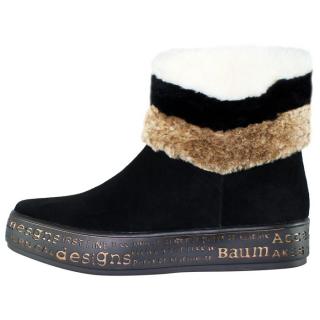 Ghete Piele Naturala Dama - Negru, Epica - Iarna - JZ8945-R37-2-01-I-Black - Marimea 41