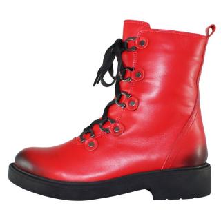 Ghete Piele Naturala Dama - Rosu, Gitanos - Iarna - H19K3102-Red - Marimea 36