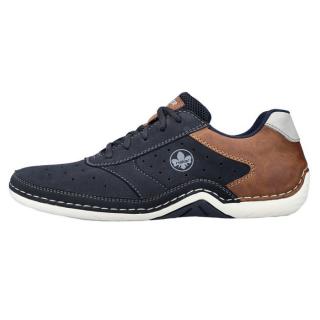 Pantofi Barbati - Bleumarin, Maro, Rieker - Relax, Confort - 07506-14-Bleumarin-Maro - Marimea 42