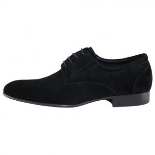 Pantofi Eleganti, Piele Intoarsa Barbati - Negru, Alberto Clarini - C211-501F-Black - Marimea 39