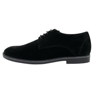 Pantofi Eleganti Piele Intoarsa Barbati - Negru, Nicolis - 201918-Negru - Marimea 39