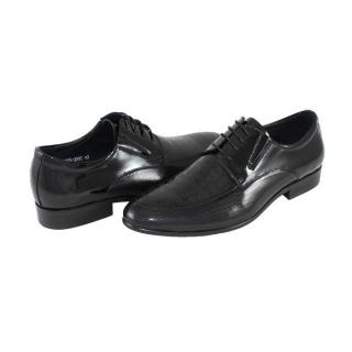 Pantofi Eleganti, Piele Naturala Barbati - Negru, Saccio - A195-39YC-Black - Marimea 39