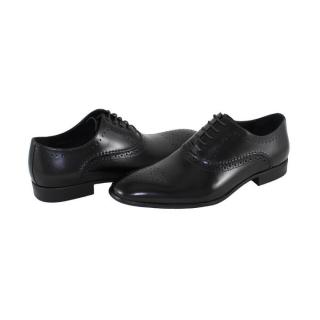 Pantofi Eleganti, Piele Naturala Barbati - Negru, Saccio - A199-52A-Black - Marimea 41