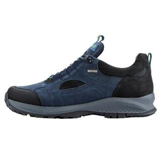 Pantofi Piele Naturala Barbati - Albastru, Negru, Waldlaufer - Relax, Confort, Ortopedic, Impermeabil - 335959-500-947-Hen-Albastru-Negru - Marimea 45