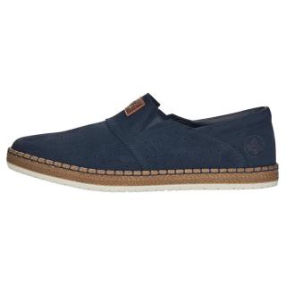 Pantofi Piele Naturala Barbati - Albastru, Rieker - Relax, Confort - B5256-14-Albastru - Marimea 40
