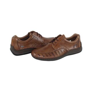 Pantofi Piele Naturala Barbati - Maro, Rieker - 05236-25-Brown - Marimea 45