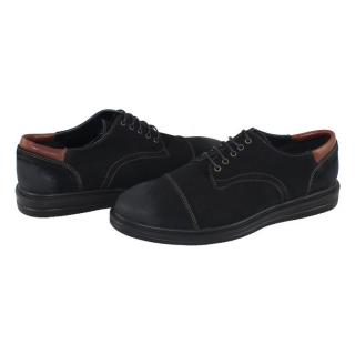 Pantofi Piele Naturala Barbati - Negru, Agressione - Erick-V1-Negru - Marimea 40