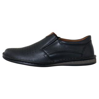 Pantofi Piele Naturala Barbati - Negru, Krisbut - 4978A-5-9-Negru - Marimea 40