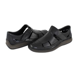 Pantofi Piele Naturala Barbati - Negru, Rieker - 05250-00-Black - Marimea 46