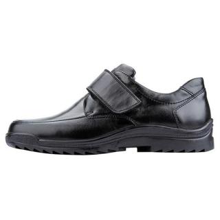 Pantofi Piele Naturala Barbati - Negru, Waldlaufer - Relax, Confort, Ortopedic - 613300-174-001-Kai - Marimea 40.5