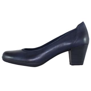 Pantofi Piele Naturala Dama - Bleumarin, Marco Tozzi - Toc Mediu - 2-22420-32-805-navy - Marimea 38