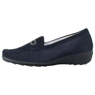 Pantofi Piele Naturala Dama - Bleumarin, Waldlaufer - Relax, Confort, Ortopedic - 353724-10-1801-Dunkel-blau - Marimea 43