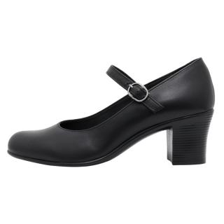 Pantofi Piele Naturala Dama - Negru, Nicolis - Toc Mediu - 124346-Negru - Marimea 36