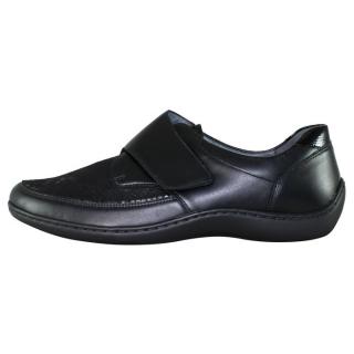 Pantofi Piele Naturala Dama - Negru, Waldlaufer - Relax, Confort, Ortopedic - 496H31-352-001-Henni-Soft - Marimea 35.5