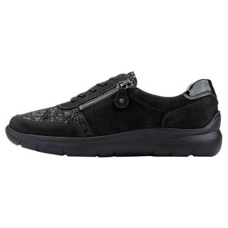 Pantofi Piele Naturala Dama - Negru, Waldlaufer - Relax, Confort, Ortopedic - 796002-309-001-H-Leonie-Negru - Marimea 38.5