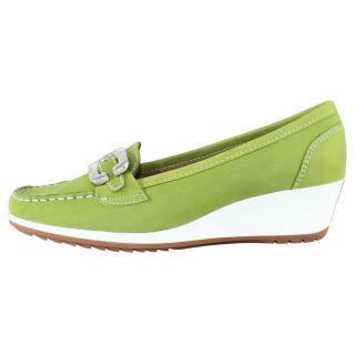 Pantofi Piele Naturala Dama - Verde, Ara - Relax, Confort - 12-30937-Nubuk-Heaven-frog - Marimea 38.5